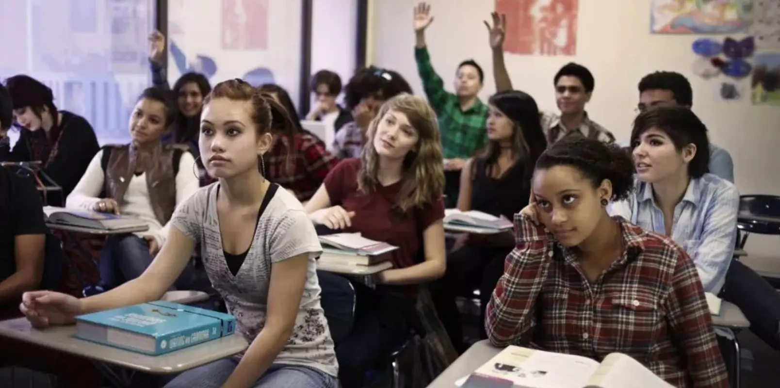 a classroom in session