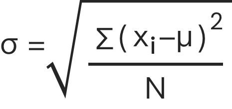 Calculadora de desviación estándar de población