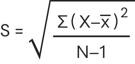 Calculadora de desviación estándar de población